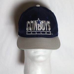 Youngan Dallas Cowboys Hat Men's OS Blue Snapback NFL Cap 80's Vintage